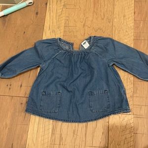 Old navy denim top 6-12 month